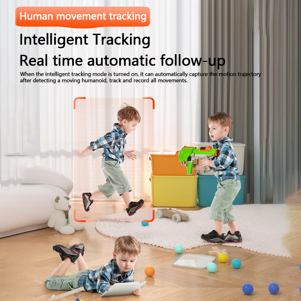 Indoor WiFi IP Camera Video ChatCam Motion Detection Baby Monitor Elderly Monitor Visible Screen PTZ CCTV Camera Security System