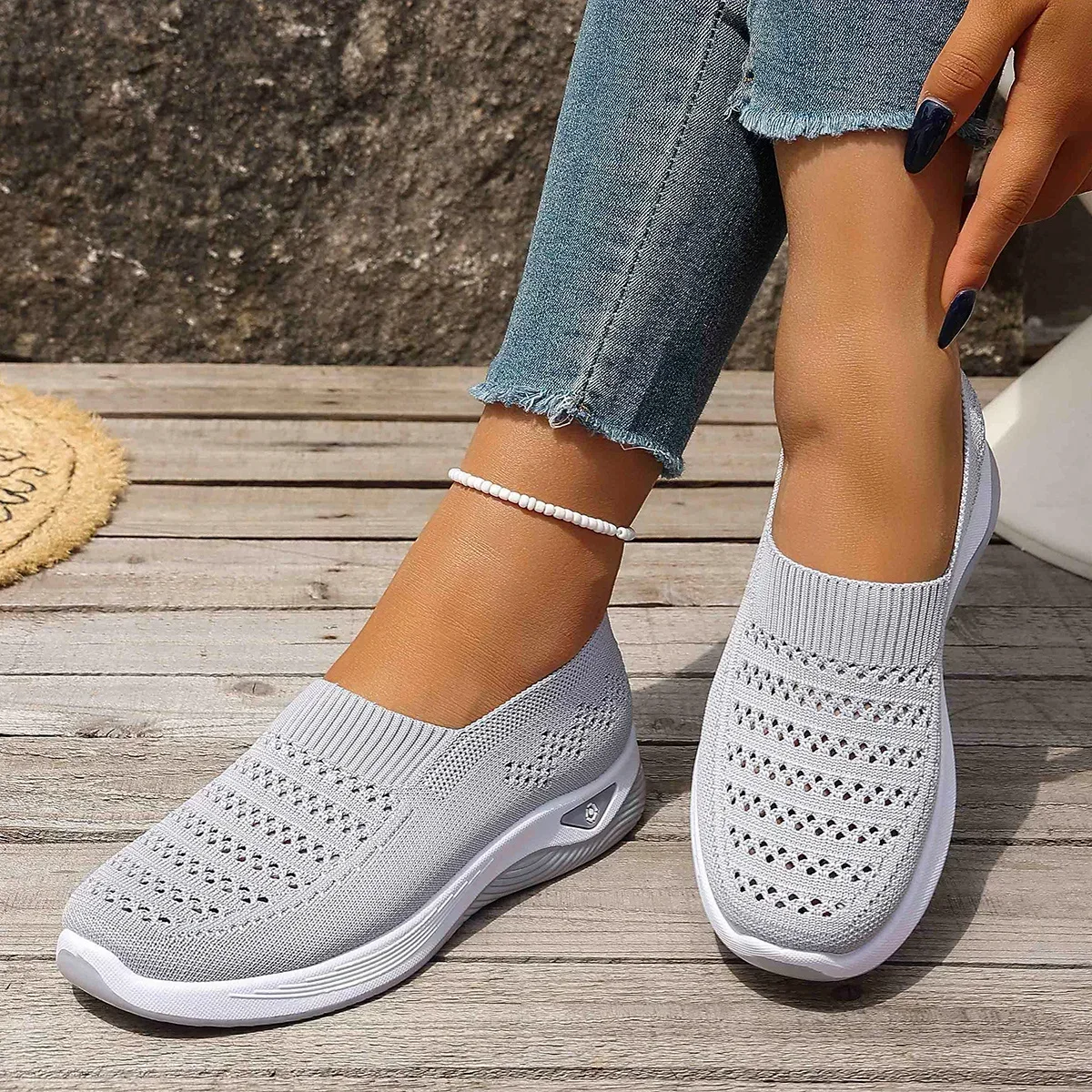 Atmungsaktive Freizeitschuhe Rutschfeste Outdoor-Sneaker für Tägliches Pendeln – Detail 6