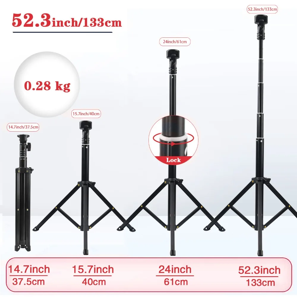 ZOMEI 133cm Selfie Stick 3 in 1 Tripod Live Broacast Stand Holder Tripod Foldable for Mobile Phone iPhone Huawei Samsung Xiaomi