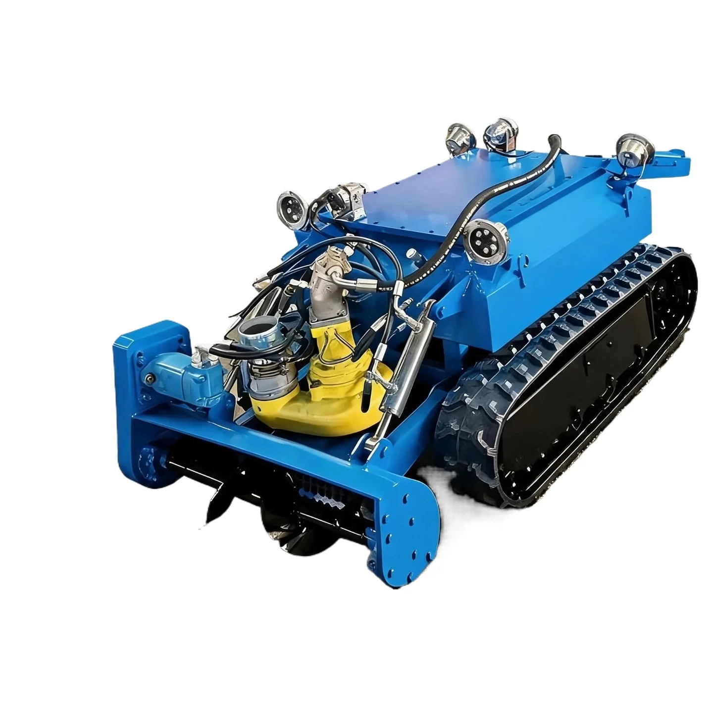 Underwater dredging robot River pipeline culvert sludge sludge cleaning machine Remote control crawler dredging robot
