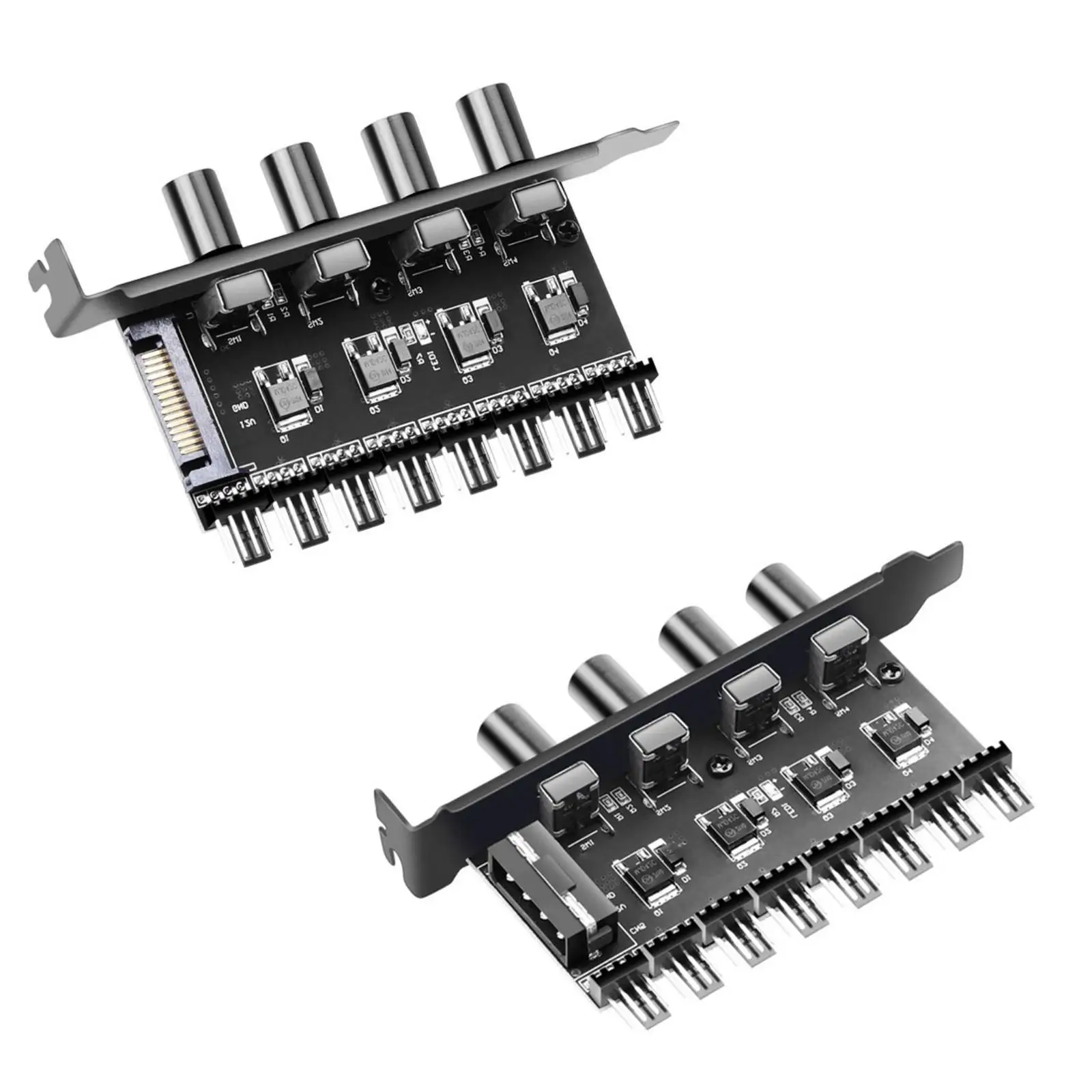 Cooling Practical 4 Knob Controller 12V Variable Controller PC for CPU Case Regulator Splitter