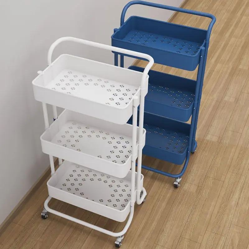 Bookshelf Storage Household Snacks Storage Rack Mobile Kitchen Organizer Cart With Wheel Multi-Layer Bathroom Shelves Home Goods