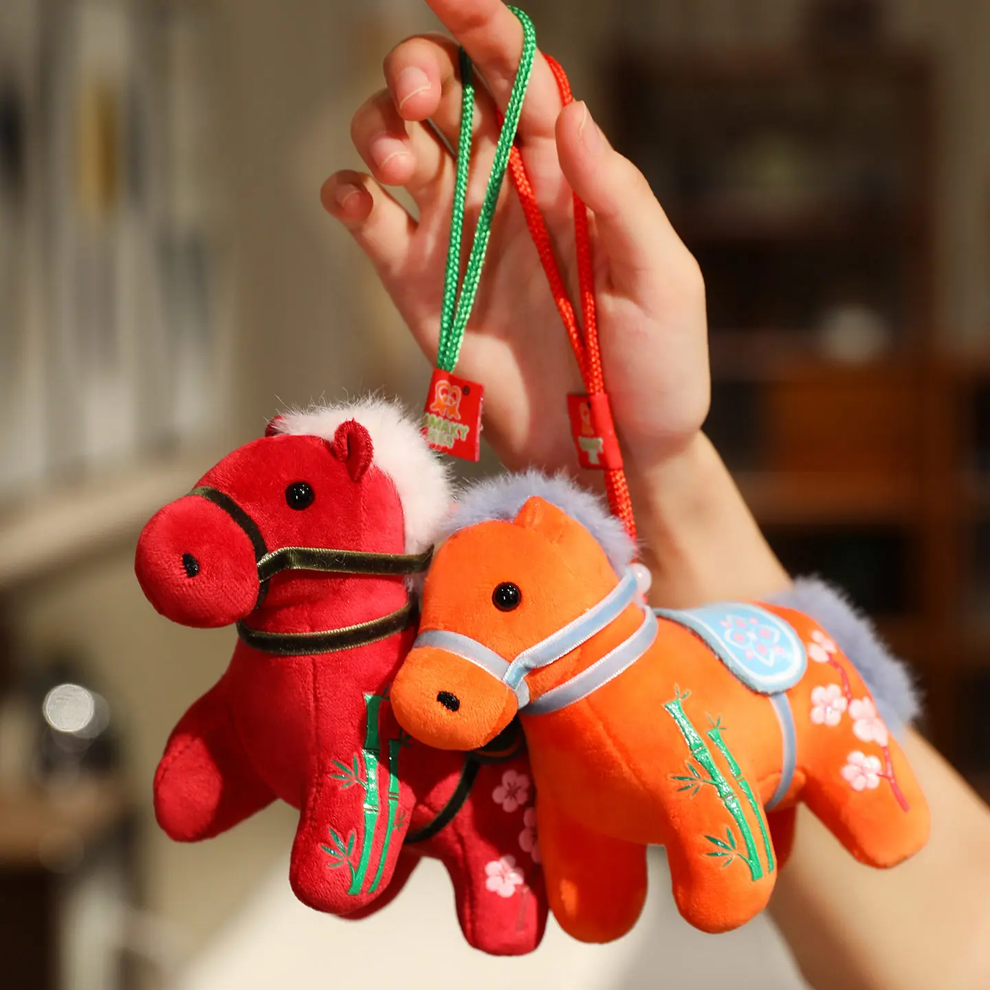 12cm Uroczy Mini Koń Brelok Pluszak Zabawka Kawaii Realistyczna Symulacja Zwierzęcia Wypchana Lalka Dekoracja Torby