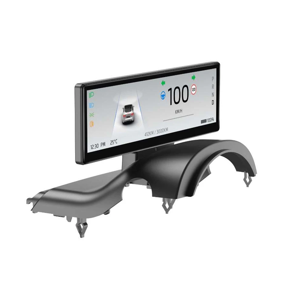 8.8 Inch HD Touch Dashboard Screen Silent Intelligent Instrument Cluster Carplay Android Auto HUD Navigation For Model 3 Y