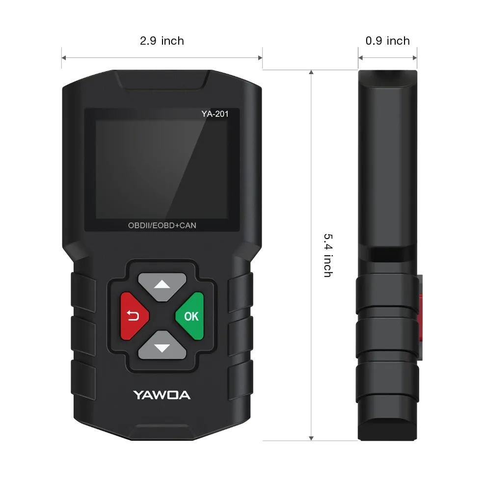 YA201 Car OBD2 EOBD Code Reader Professional Auto Scanner for Engine Check YA-101  Diagnostic Tools  for KING-BOLEN PK CR3001 view 2