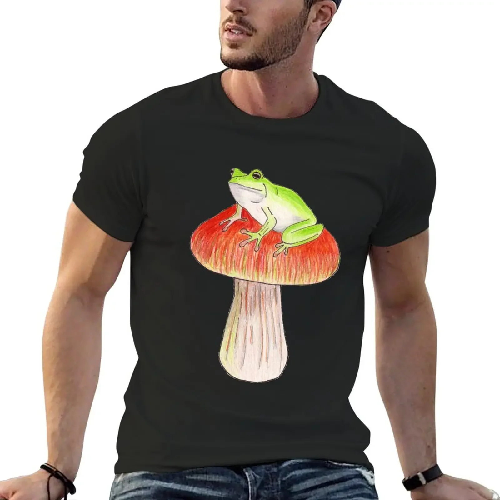 

Froggin’ awesome! T-Shirt vintage cotton man t-shirts cotton graphic tees Men's clothing