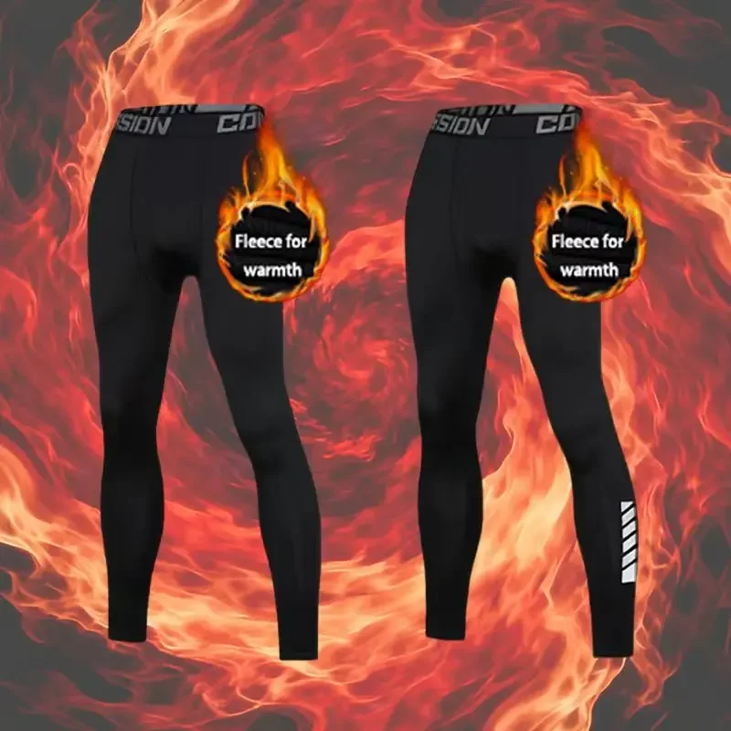 

Two-piece men's thermal pants, winter thermal tight pants, soft and elastic thermal underwear, suitable for skiing and hiking