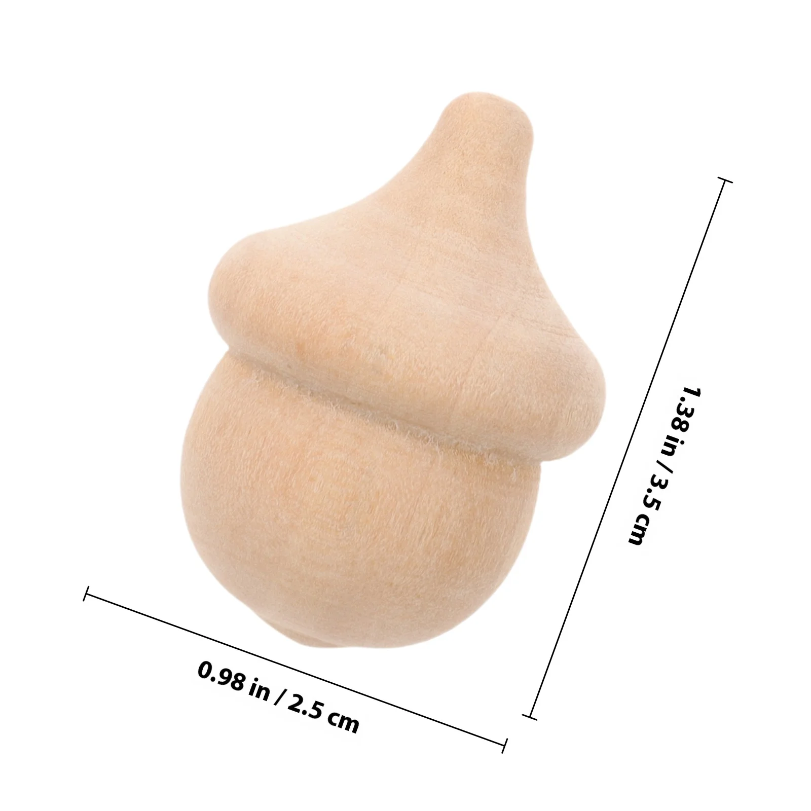 20 szt. Drewniane żołędzie niedokończone do rękodzieła DIY, ozdoby ślubne, dekoracje, drewniane żołędzie do rękodzieła, ozdoba z drewnianego żołędzia