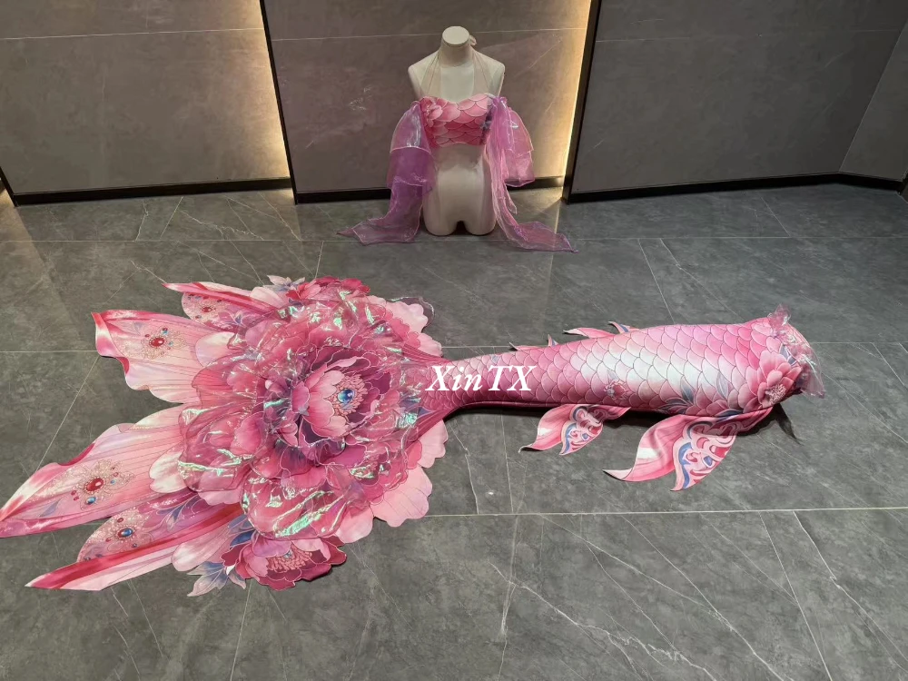 マーメイドテール牡丹の花プラスサイズ女性用テール水着、水槽で - Aquarium & Marine Museum のレビューと価格