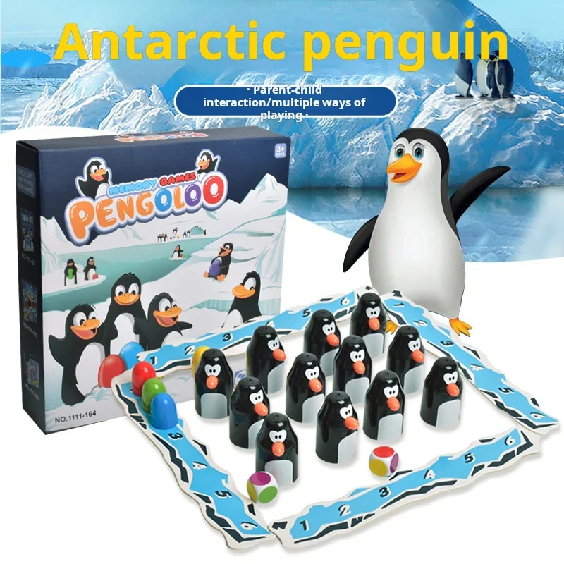 

Children's Toys, Antarctic Little Penguin Memory Chess Board Game, Children's Memory Training, Educational Parent-Child Game