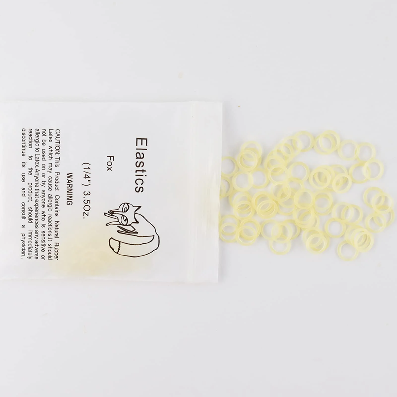 100 Pcs Orthodontic Elastic Rubber Bands, 3.5 Ounces Heavy Dental Rubber Traction Bands, Free Elastic Placer for Braces
