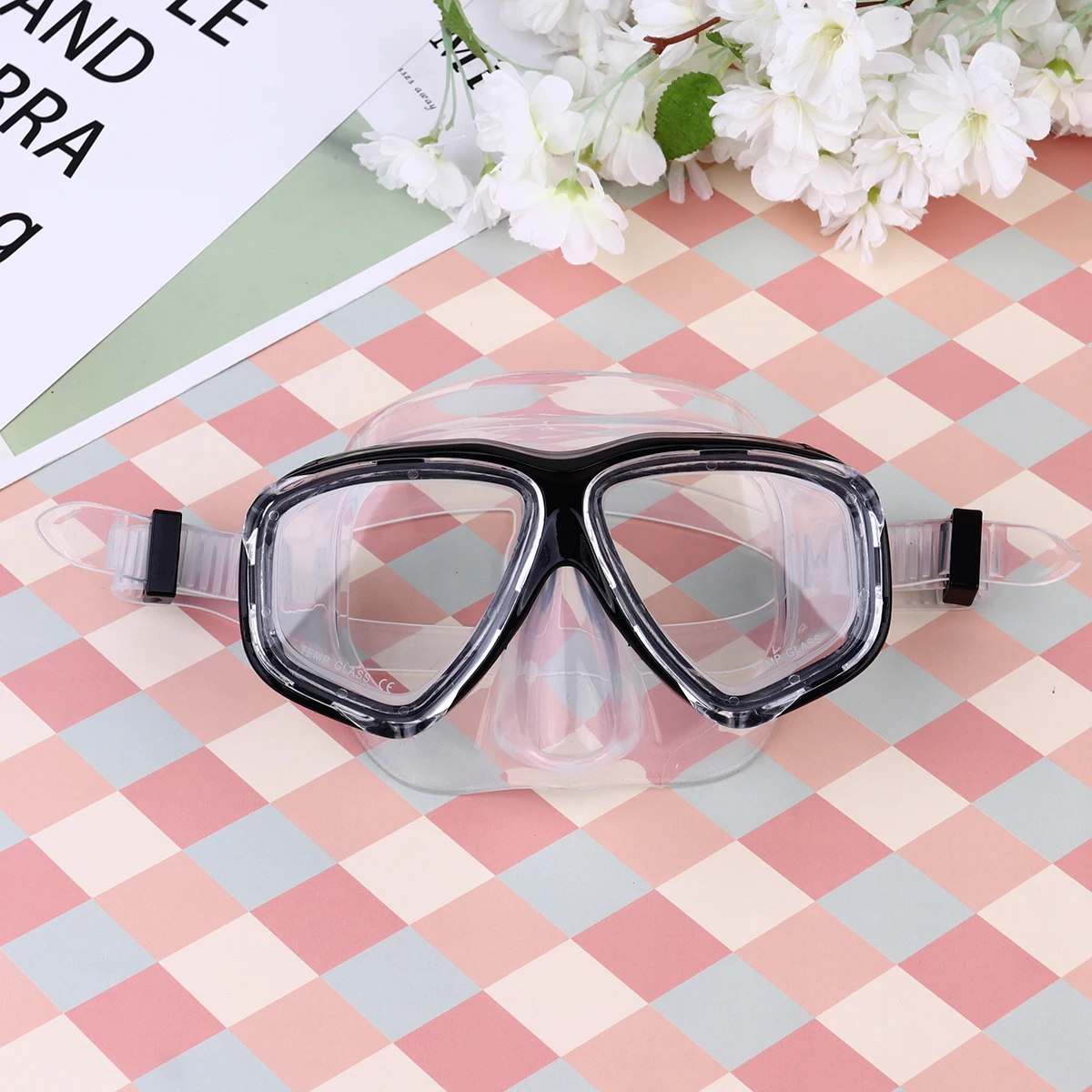 

Shortsighted Diving Mask Men and Women Swimming Goggles Dive Tempered Glass Water