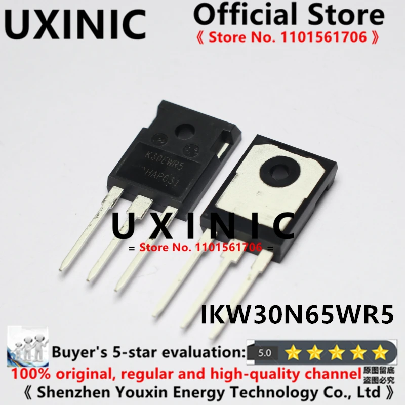 UXINIC 100% New Imported OriginaI  IKW30N65WR5 K30EWR5 IGBT Single Tube 650V 40A