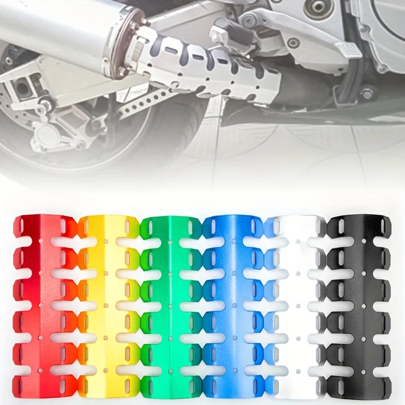 فاصل معدل عالمي لزعانف المبرد على الطرق الوعرة حامي عادم السيارة فاصل لزعانف المبرد على أنبوب العادم الحرارة شي