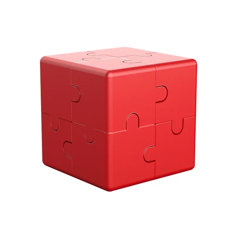 Cubo mágico de inteligencia 3D, juguete de bloques de construcción, rompecabezas de Metal, aleación de aluminio, cubos infinitos, regalos de alto