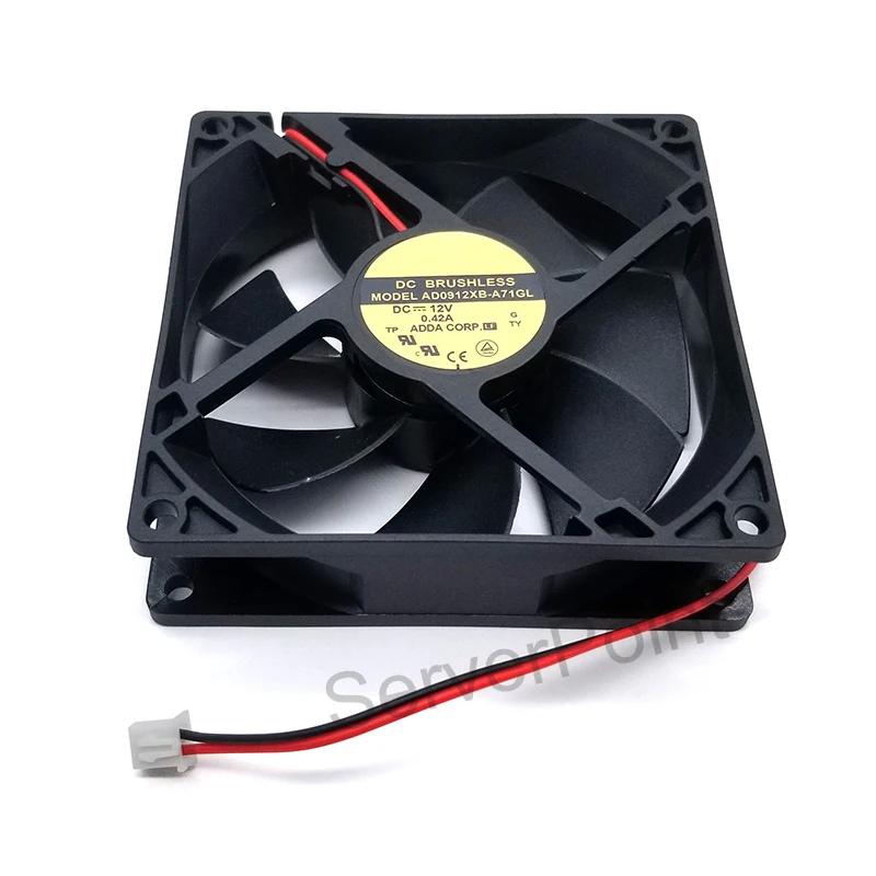 

Original AD0912XB-A71GL DC 12V 0.42A 90x90x25mm 2-wire Server Square Cooling Fan