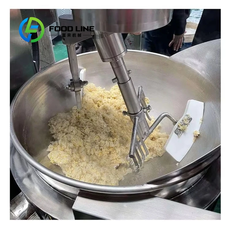Customized Factory Supply Electric Jacketed Kettle With Mixer Commercial Cooking Machine
