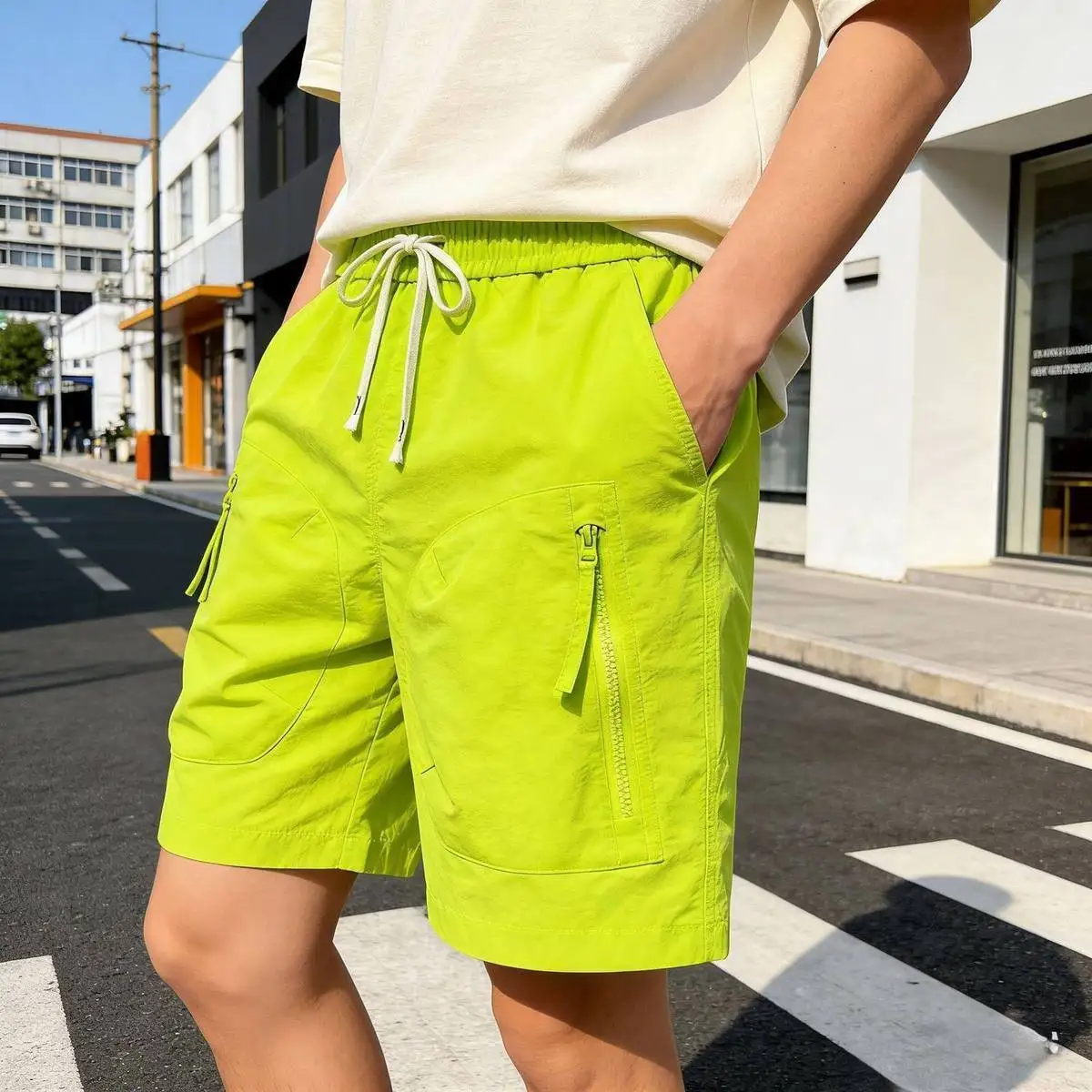 Fashion 2026 Popular Quick-drying Loose Straight Youth Fashion Sports Half Pants Summer Men's Casual Baggy Cargo Beach Shorts