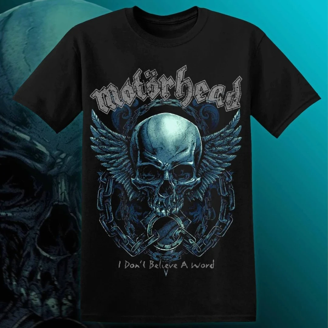 

MOTÖRHEAD I DON`T BELIEVE A WORD T-Shirt Men Women Short Sleeve Retro Band Y2k T-shirt Streetwear Luxury Brand Tops Clothing