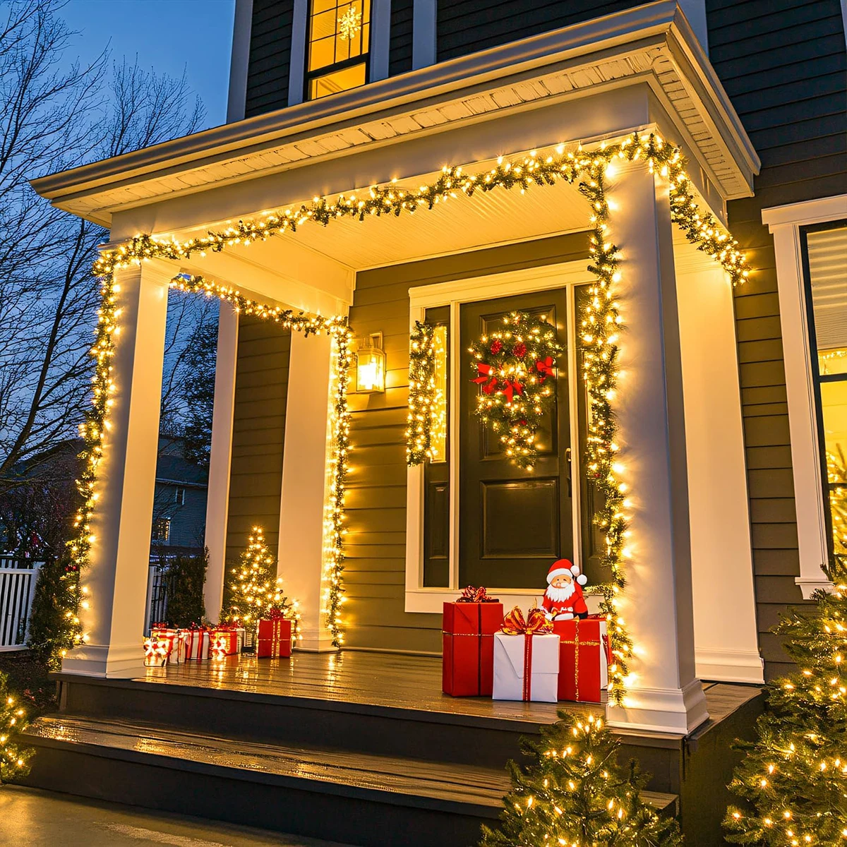 10 متر 100 متر LED سلسلة أضواء البعيد في الهواء الطلق الجنية أضواء عيد الميلاد جارلاند لشجرة عيد الميلاد السنة الجديدة حفلة حديقة شرفة ديكور #6