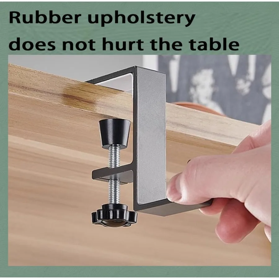 3 عبوات تحت المكتب nt حقيبة حامل هوك المشبك حامل سماعة الرأس على ظهره هوك مكتب هوك مع مشبك ذراع قابل للتعديل BlackA 3 قطعة