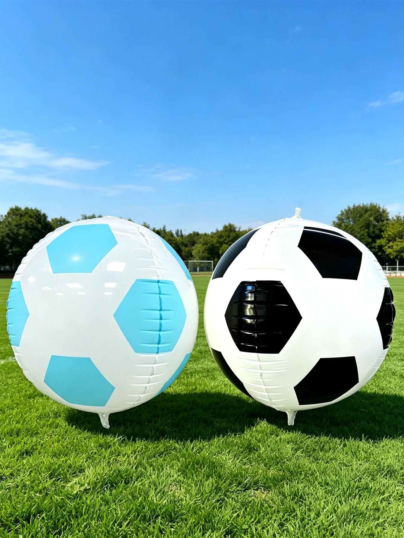 1pc 3D Giant Soccer Ball Balloon—perfect for soccer themes,match decorations,sports parties,birthday parties,and pool parties.