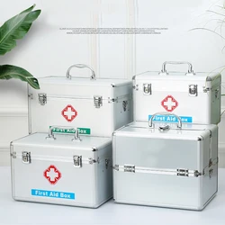 Medicine First Aid Kit Super Large Capacity Pill Cases Organizer Family Emergency Pharmacy Storage Container Pill's Box