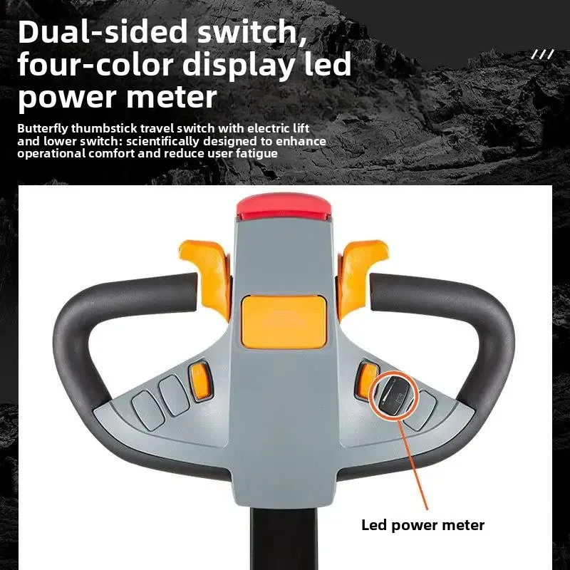 Semi-moving stacker 2 tons all-electric lift forklift full walking station
