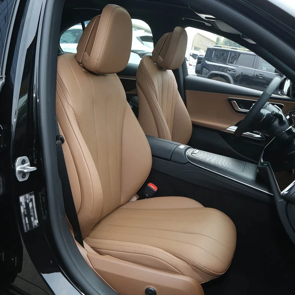 For Mercedes Benz E Class S214 W214 2023 2024 2025 2026 2027 Vegan Nappa Leather Custom Car Seat Covers Full Set Accessories