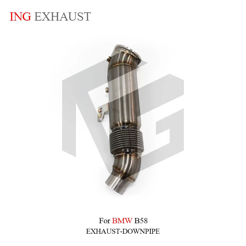 

ING Catless Batch Sale Downpipe for BMW B58 B48 B38 B46 G20 G28 3.0T Flow Engine Exhaust Header Nozzle Straight tube interface