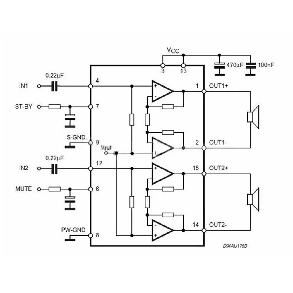 Tda7297 Power Amplifier Board Dc 12v Digital Power Amplifier 2.0 Kit 2-channel Diy Audio Power Amplifier Board Dropshipping