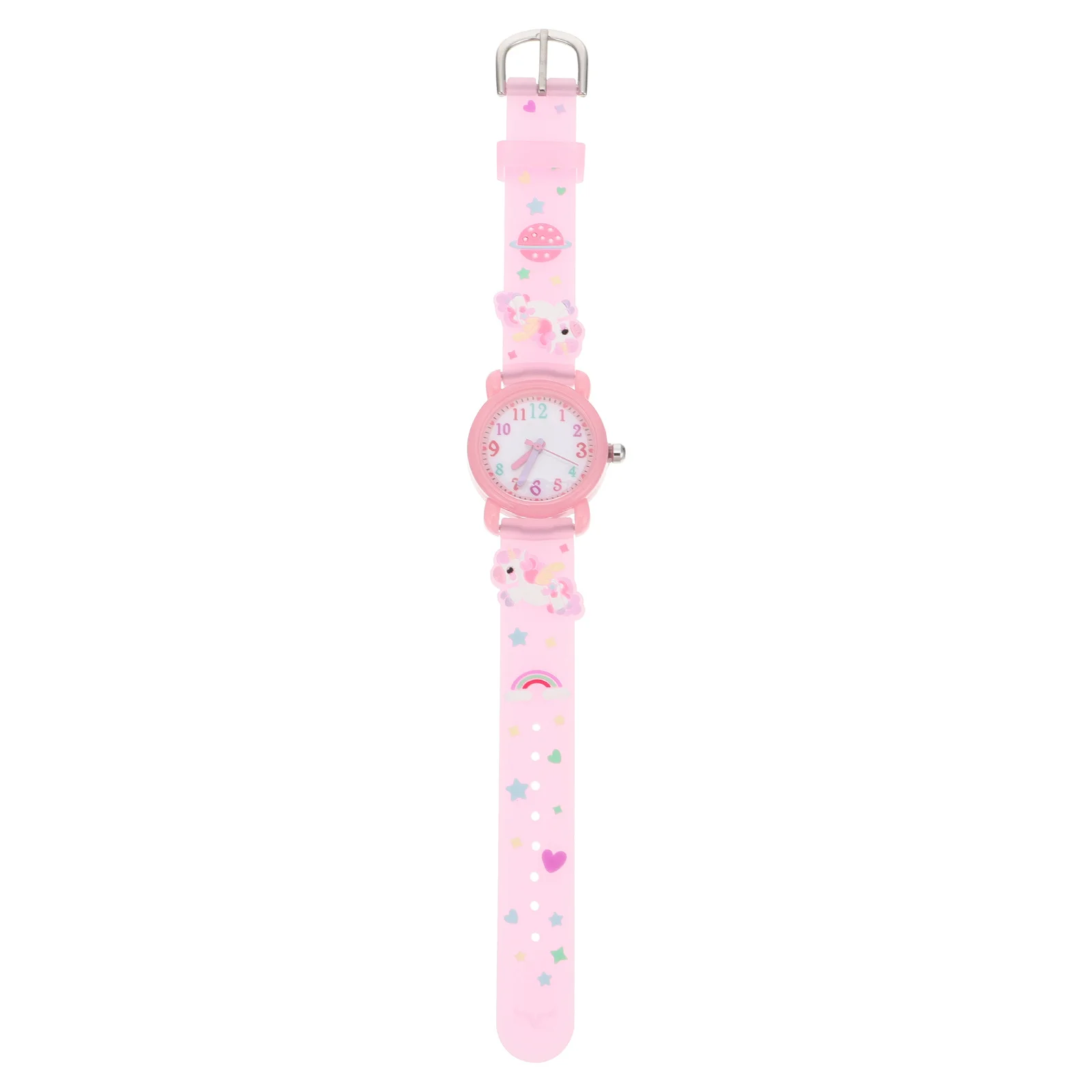 Kids Watches Children Cartoon Quartz Unicorn Wrist Pink Fashion Student Watch Teaching Comfortable Safe Adjustable