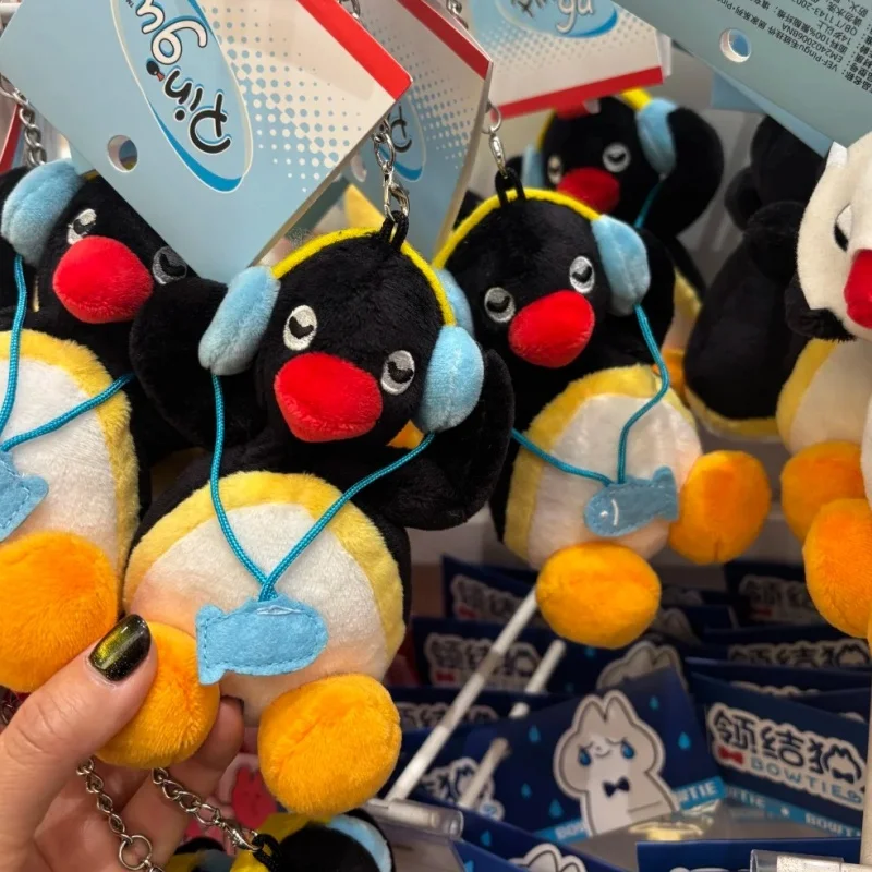 Echte Pingu Plüsch Anhänger Serie Pinguin Kawaii Puppe Pingu Geschenk süße Pinguin Mädchen süße Geschenk Pack Zubehör Anhänger