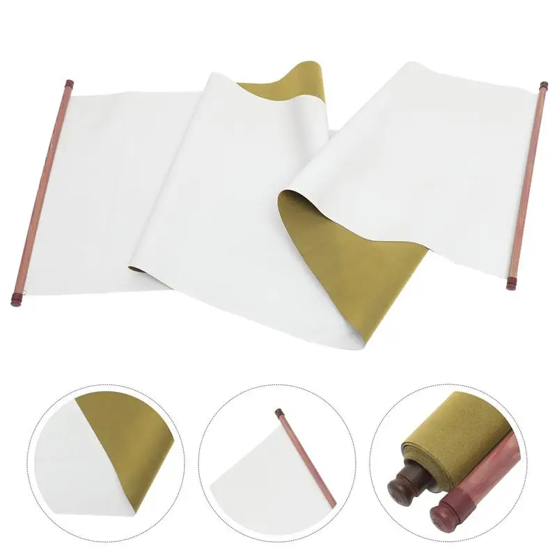 

Water Writing Cloth Chinese Cloth Water Scroll Paper Reusable Chinese Calligraphy Drawing Painting Scroll Practicing Tool