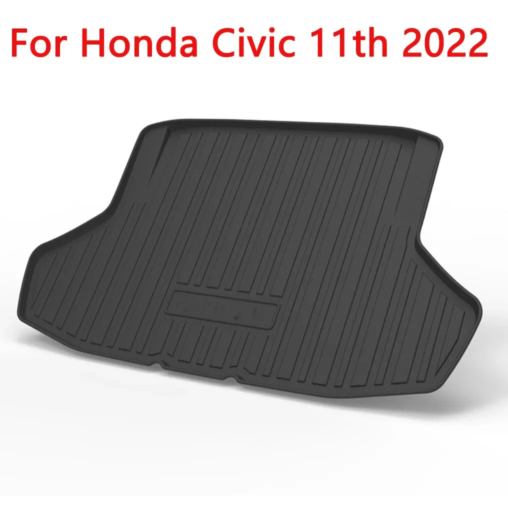 Black Rear Trunk Boot Liner Cargo Mat Floor Tray For new Honda Civic 11th 2022+