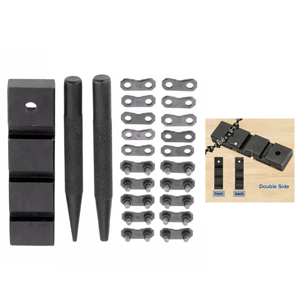 38 Pitch Chain Breaker and Large 10 Connector for MS380 MS381 MS460 MS660 Chainsaws 3/8 Wide Metal Repair Set 13PCS