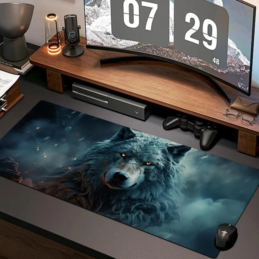 art wolf Mouse Pad New Computer Home Mousepad XXL Desk Mats Natural Rubber Office Anti Slip Gaming Accessories pad