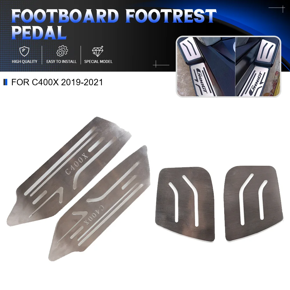 

For BMW C400X C400GT 2018 2019 2020 2021 Foot Rests Footrest C400 X C 400 GT Motorcycle Foot Pegs Pedal Kits Footboard Step