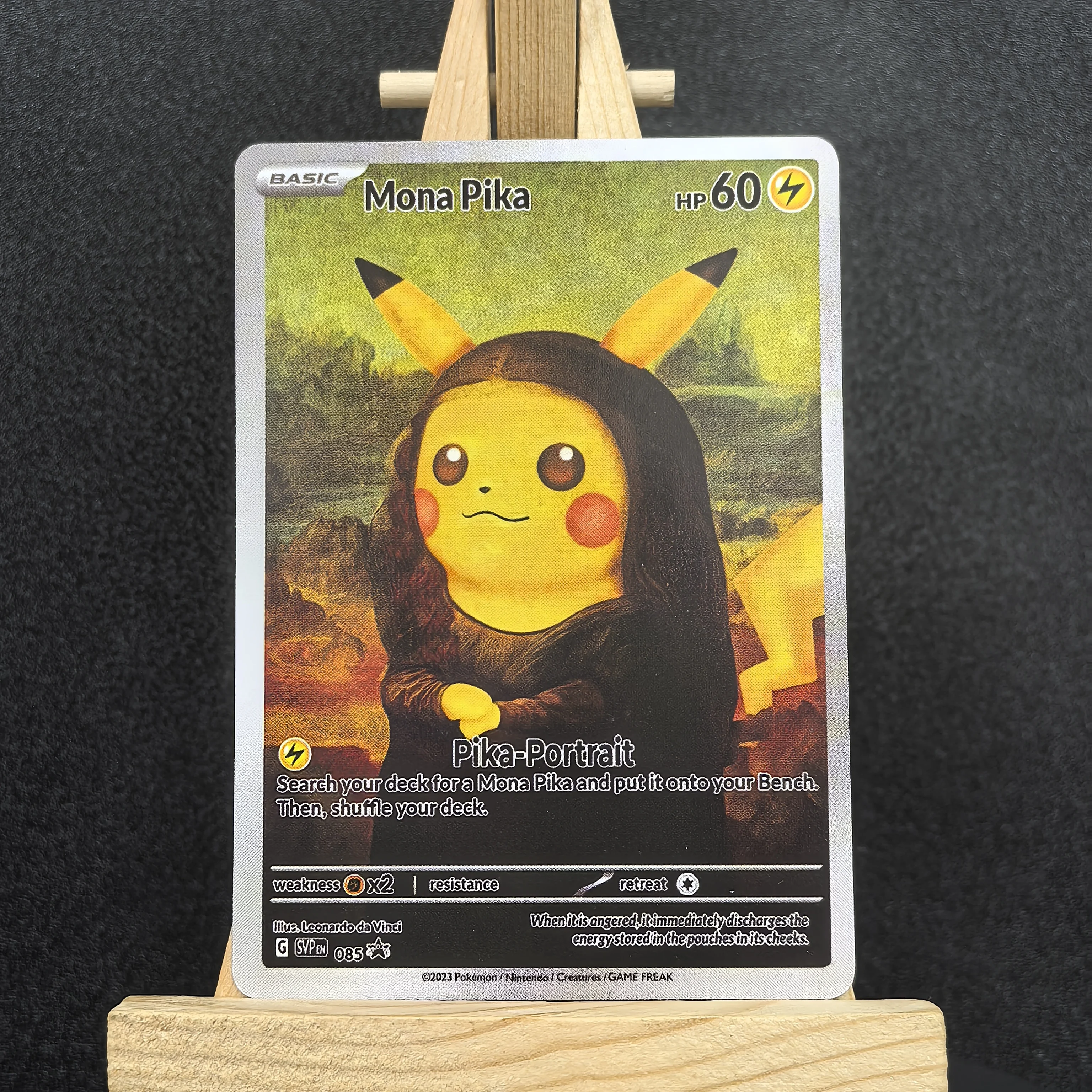 2023 Van Gogh Museum Pokemon Cards PTCG Anime Van Gogh 085 Smeargle RARE Self Made Single Cards Classic Game Anime Cards Gift