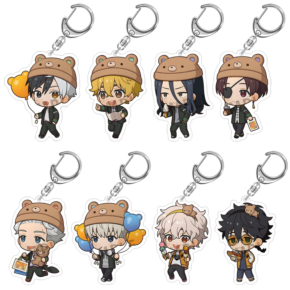 Windbreaker Theme Park Haruka Sakura Toma Hiragi Akihiko Nirei Ren Kaji Jo Togame Hayato Suo hibi  Acrylic keychain gift keyring