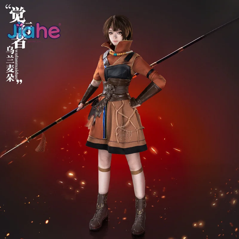 INCARNATION 2 Ulan Maiduo O despertar Cosplay Peruca Peito Bolsa de cintura conjunto de jaqueta de adereço Halloween novo uniforme de moda