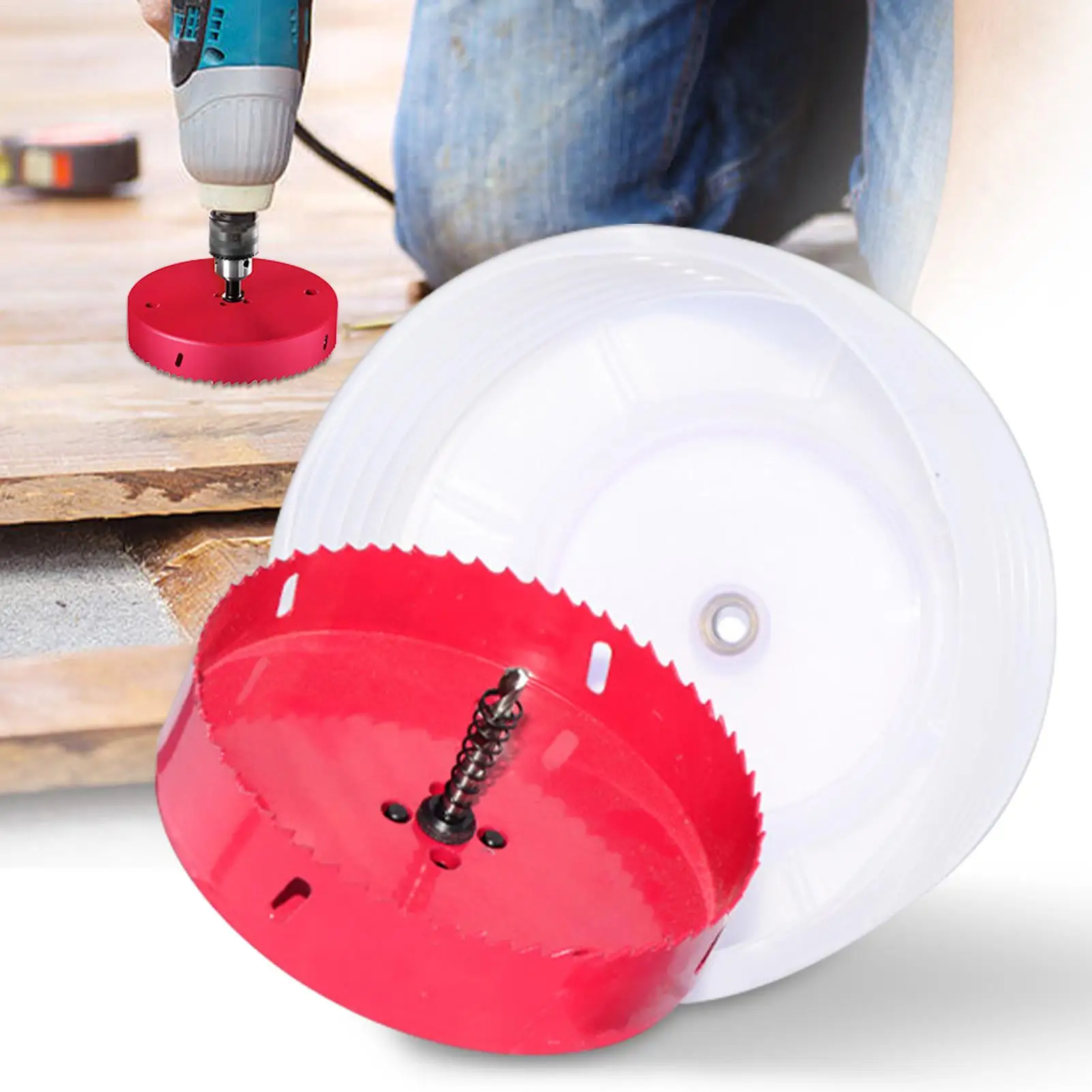 هول المنشار عدة مجمع الغبار القاطع دائرة مثقاب الخشب لثقوب لحفر الخشب السقف دريوال الجص الألياف المنزلية #3