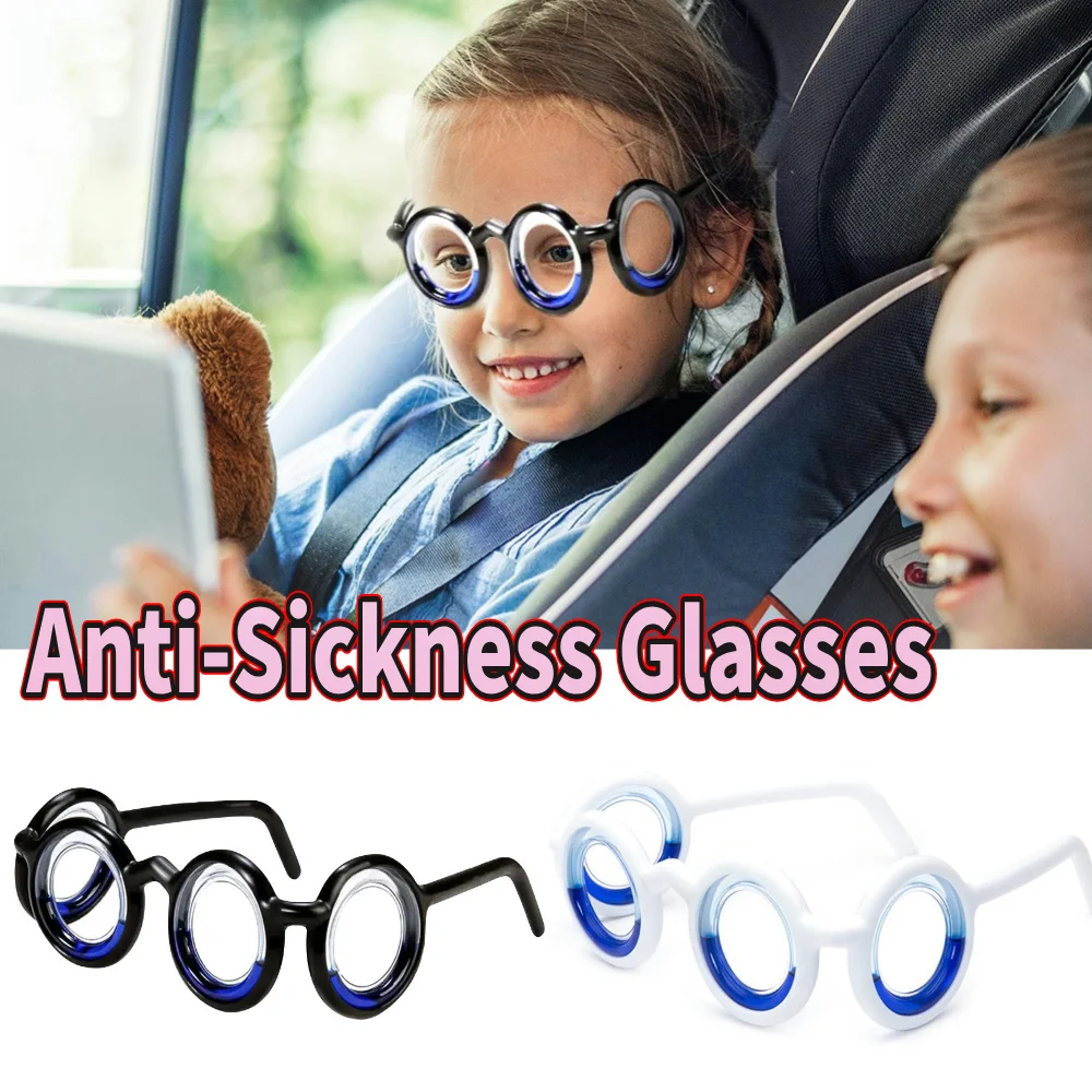 

Car Anti-Vertigo Glasses Without Lens Motion Sickness Glasses Detachable Sports Glasses Anti-Nausea Eyewear for Old Adults Child