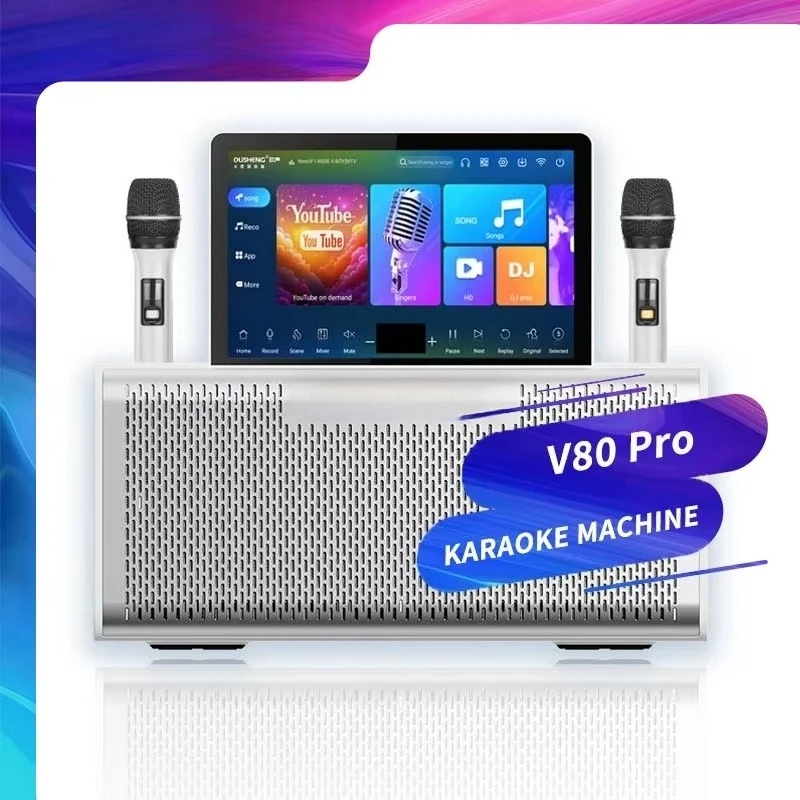 

Professional All-In-One Android Karaoke System With Touch Screen And Wireless Mic Karaoke Machine