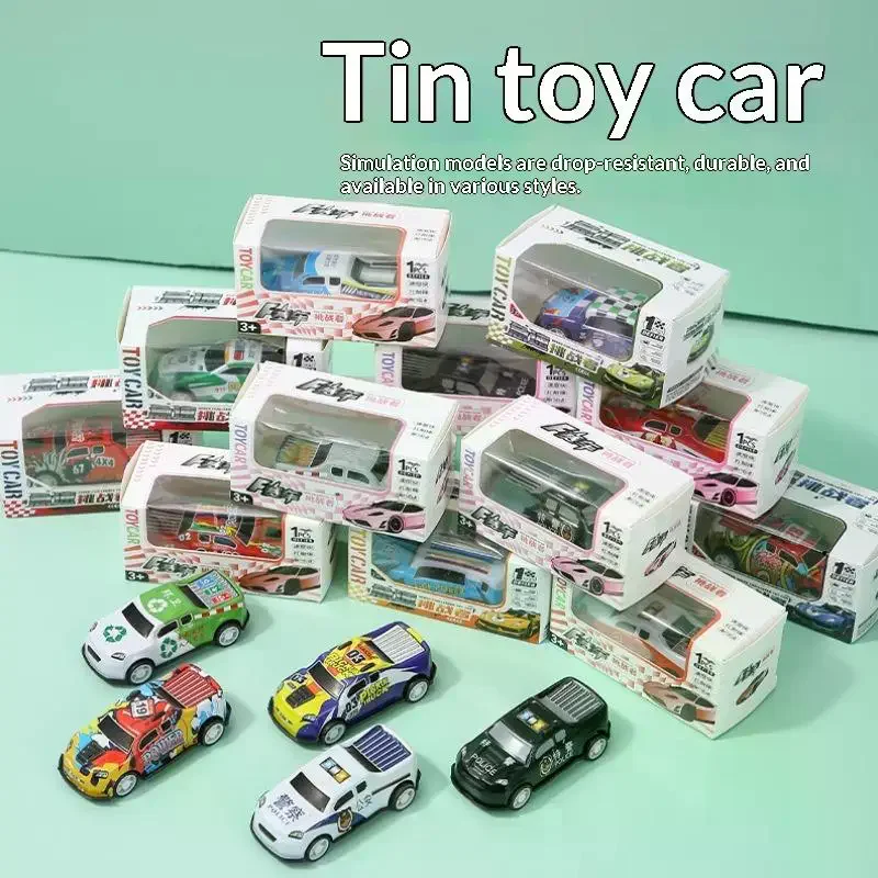 5PCS Alloy Diecast Car Mini Cars Model Set Toys For Boys Sliding Inertia Pull Back Alloy Racing Car Collectibles Birthday Gift