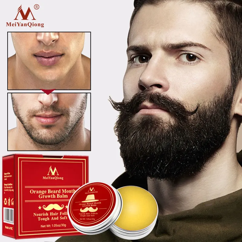 

Men's Plant Dense Tough Beard Care Creams Moisturizing Smooth Promote Growth Lubrication Cream Beard Shaping Cream 30g