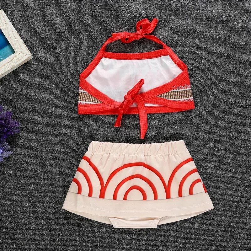 Vestido de 1er cumpleaños de Disney para niñas, ropa de Moana, fantasía para bebés, Kit de fiesta para niños, disfraz de Carnaval de Vaiana, disfraz para bebés