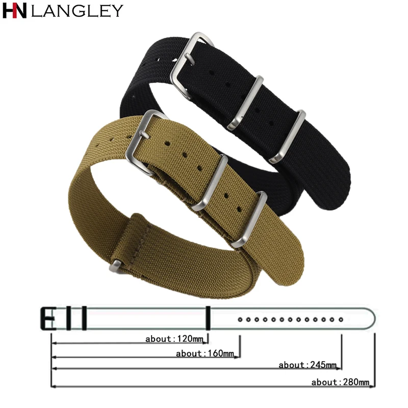 Nylon Strap 20mm 22mm Universal Band For Samsung Galaxy Watch 3/4/5 Band For Huawei Watch GT2 Belt For Military Fabric Wristband