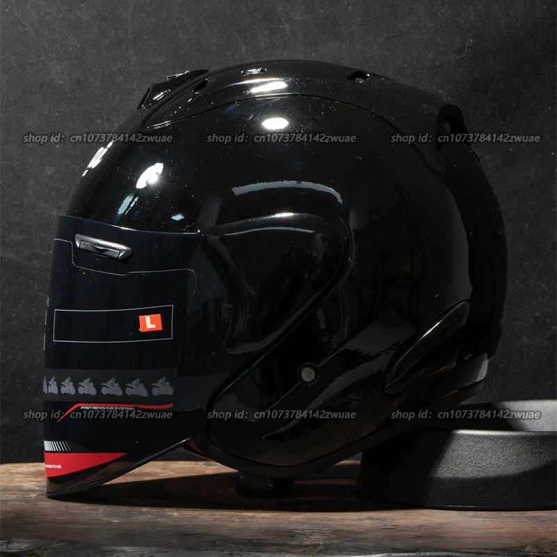 Ram3 Bright Black Half Helmet Men and Women Motorcycle Off-Road Summer Helmet Downhill Racing Mountain Cross Casco Capacete