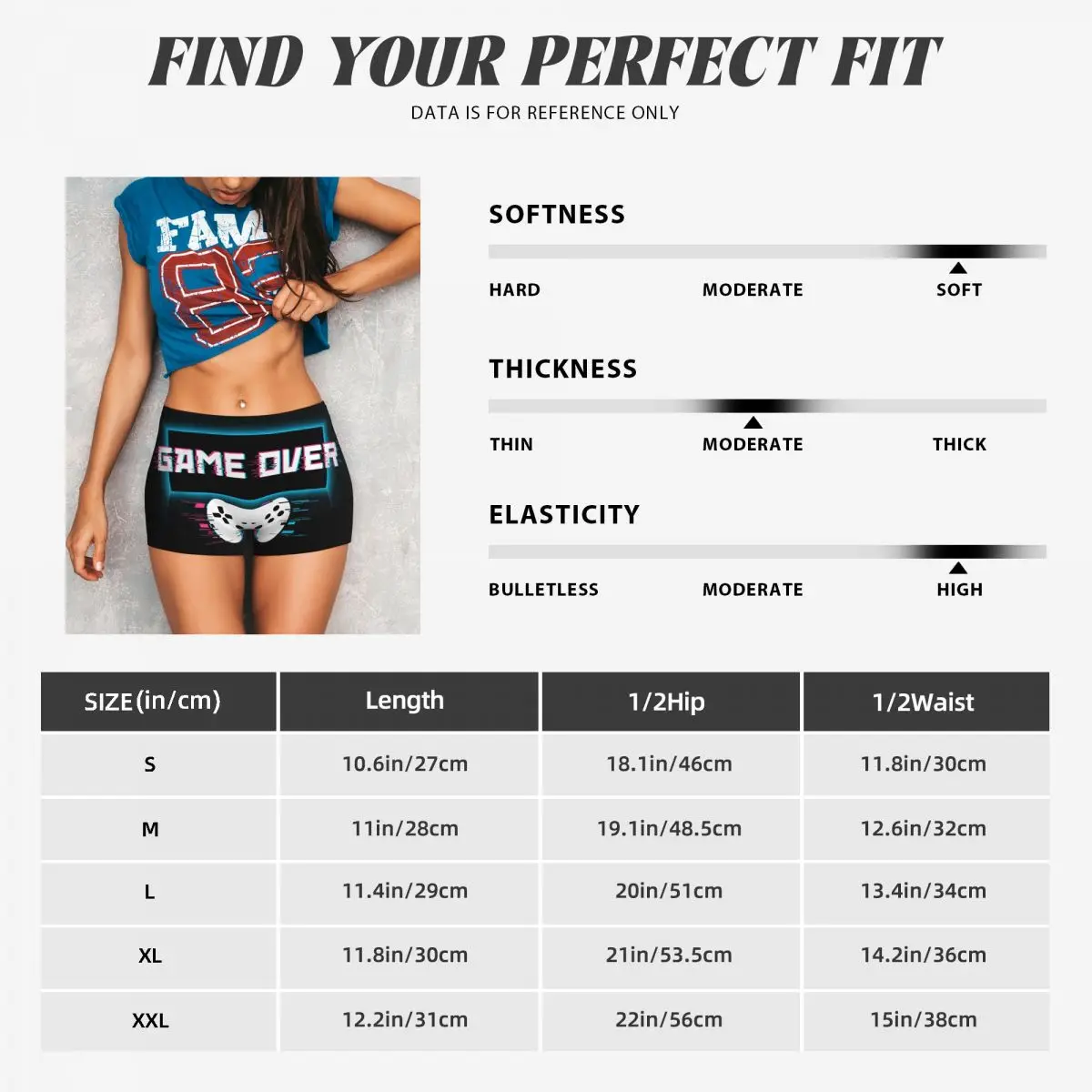 Custom Game Over Gaming Gamer Controller Running Volleyball Gym Shorts Women's Video Game Athletic Workout Yoga Shorts image 6